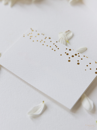Foil Confetti Dotted Place Card