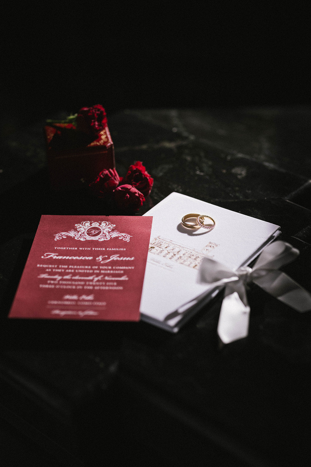 Villa Erba | Wedding Tambourines with Custom Logo |  Lake Como, Italy | F&J