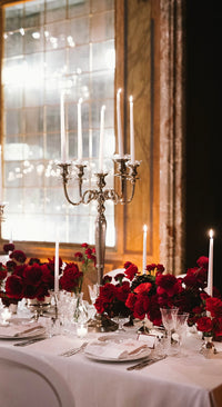 Villa Erba | Custom Deckled Wedding Menu & Place Cards in Deep Red & Burgundy with Monogram |  Lake Como, Italy | F&J