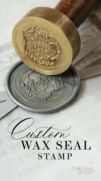 Add-On : Custom Wax Seal in Any font / Motif with Wax Seal Stamp