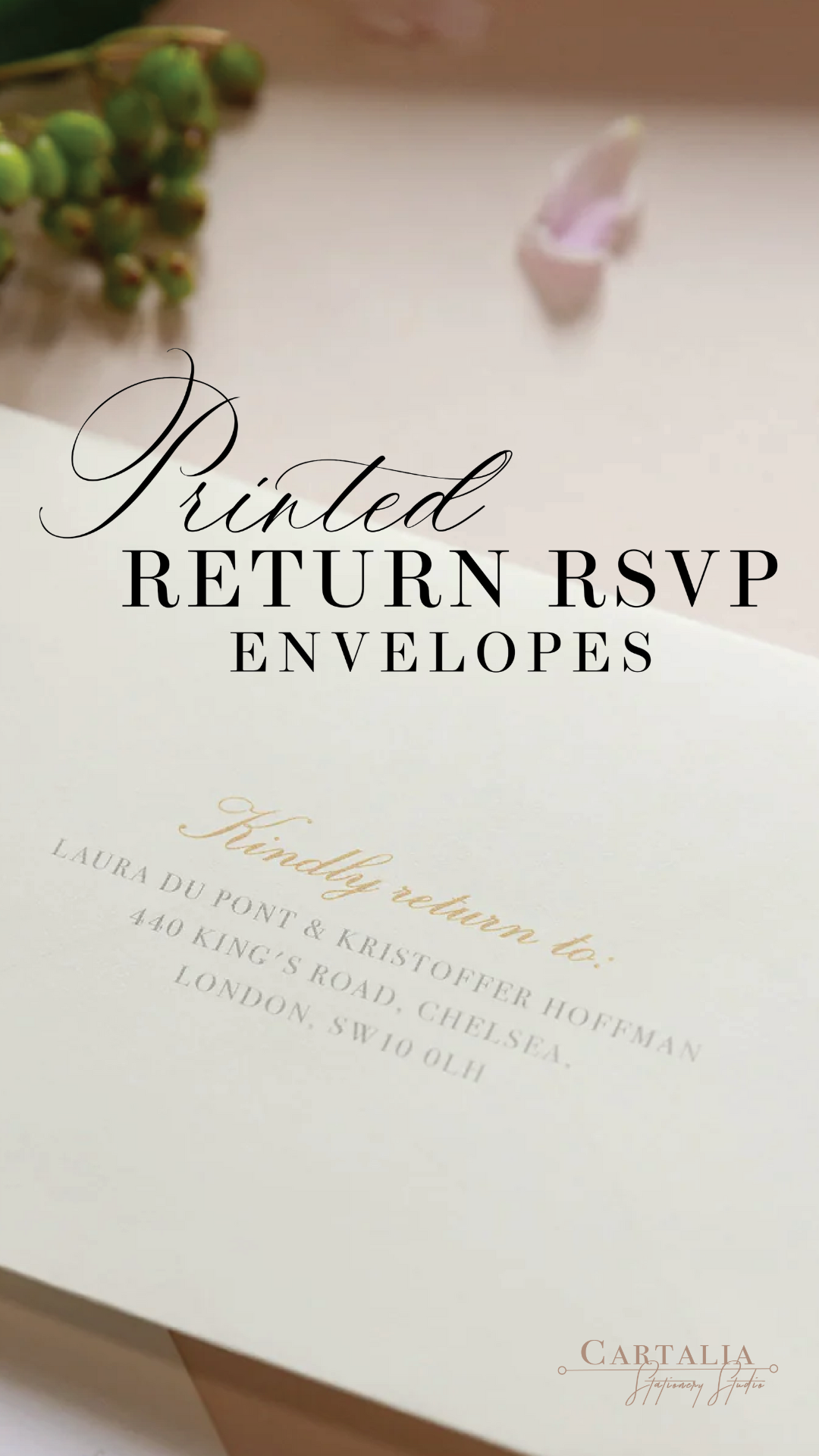 Add-on: RSVP Return Address Printing