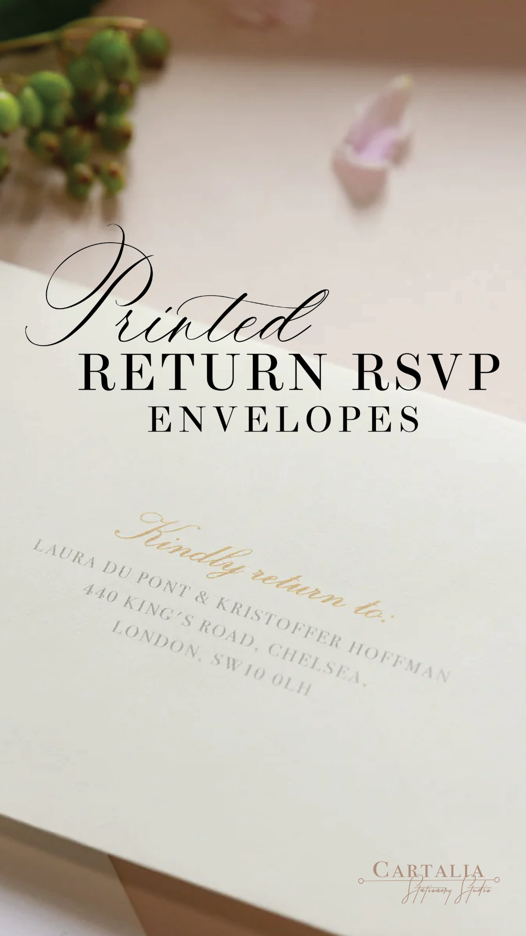 Add-on : RSVP Return Address Printing