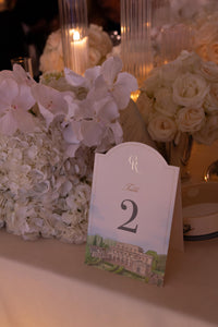 Luxury Arch Table Name / Number | Villa Miani, Rome