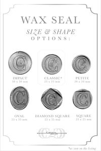 Wax Seal Stamp in White Matt