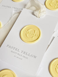 Wax Seal Stamp in Pastel Yellow Matt