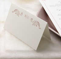 Regal Rose Gold matching place card