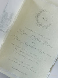 CHÂTEAU DE BARONVILLE Wedding Invitations | Bespoke Commision for B & T