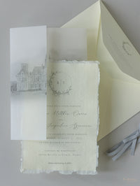 CHÂTEAU DE BARONVILLE Wedding Invitations | Bespoke Commision for B & T