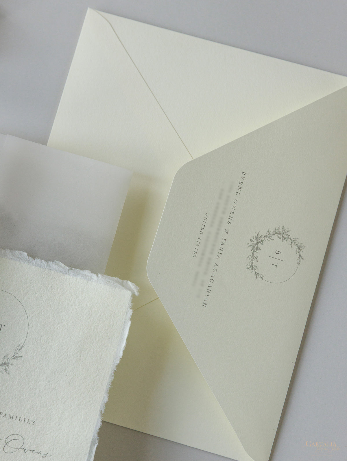 CHÂTEAU DE BARONVILLE Wedding Invitations | Bespoke Commision for B & T