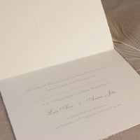 Traditional White Evening Invitation