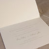 Luxury Hand Made Torn Edge Italian Paper with Embossed Monogram Traditional Wedding Invitation