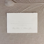 Traditional White Save the Date / Thank You / Reply Card