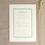 700 gsm Luxury Board Thick Letterpress Wedding Day Invitation