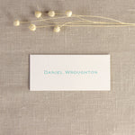 Mint Letterpress Place Card