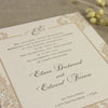Embossed Damasque Evening Invitation