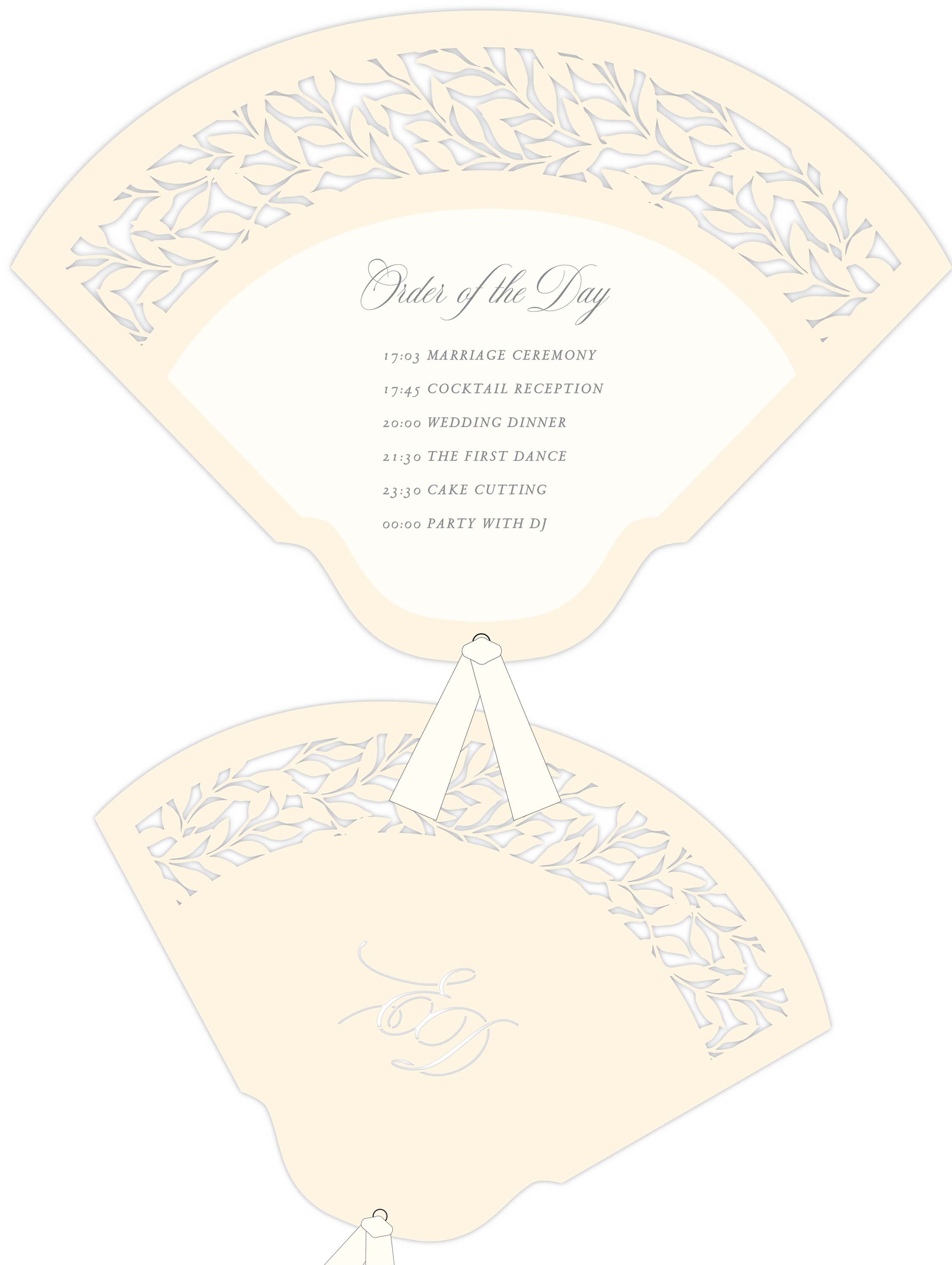 Fan hot sale wedding invitation