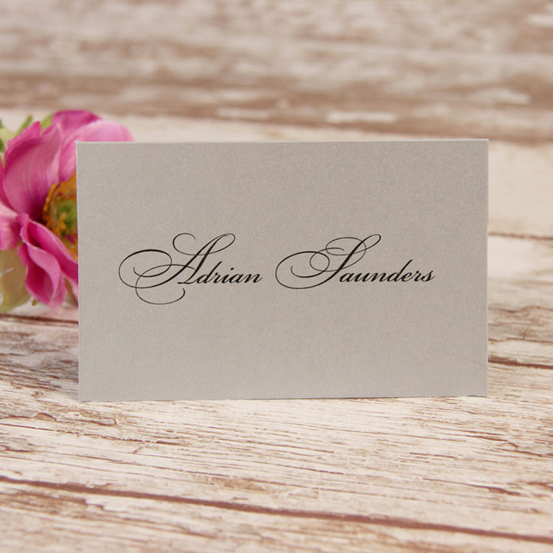 Silver Lace Place Card