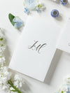 Silver Foil Confetti Dotted Wedding Invitation Suite Foil Monogram, RSVP + Envelopes