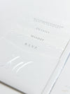 Silver Foil Confetti Dotted Wedding Invitation Suite Foil Monogram, RSVP + Envelopes