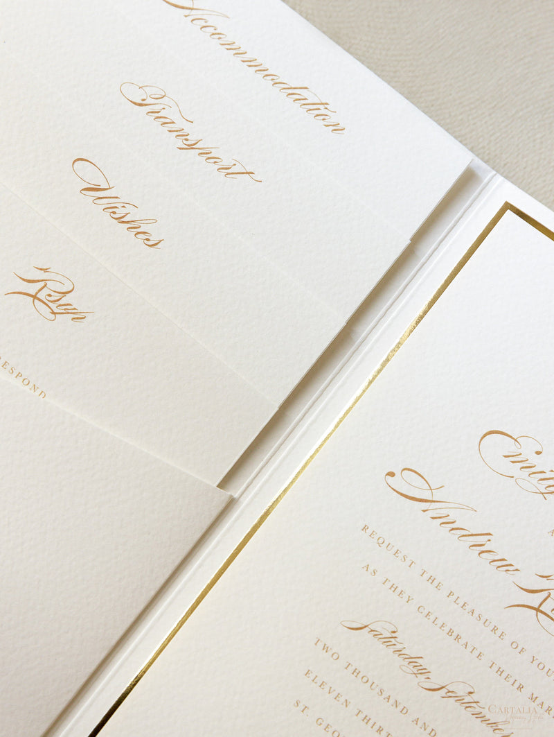 Elegant Flourish (Vintage Paper) Wedding Paper Napkins - Luxury Wedding  Invites