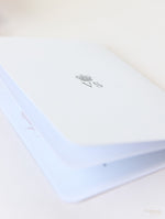 Luxury Glitter & Bow Passport Wedding Invitation in SilverGlitter Real Silver Foil
