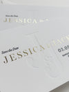 MINIMAL | Luxury Monogram & Foil 710gsm Letterpress Save the Date