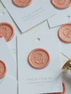 Wax Seal in Pale Coral Pearlised