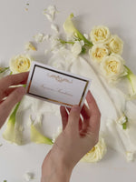 Luxury Gold Place Card with Foiled Backing