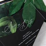 Save the Date Modern Calligraphy Perspex Acrylic See Through Plexi - Engraved
