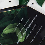 Acrylic Classic yet Timeless Save the Date  Names Perspex See Through Plexi - Engraved