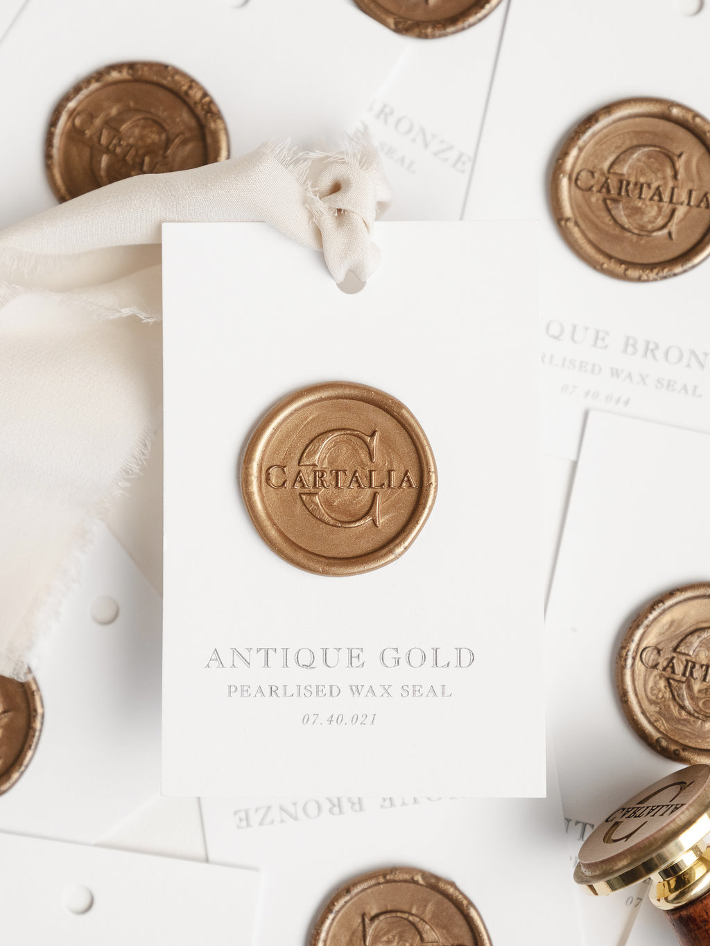 Wax Seal in Antique Bronze Pearlised – Cartalia
