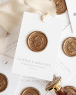 Wax Seal in Antique Bronze Pearlised