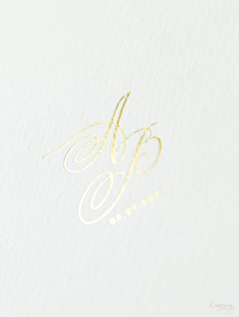 Invitación de boda en la playa | Caballos de mar Corte láser Carpeta extraíble Invitación en colores metálicos crema y champán