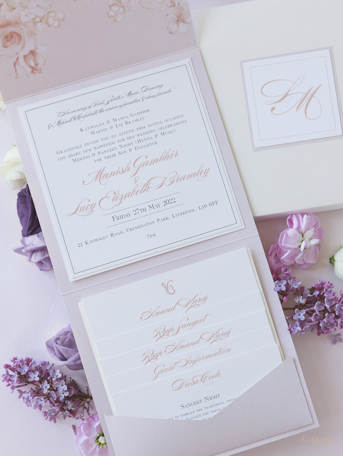 Indian Wedding Boxed Invitations | Bespoke Commission L&M