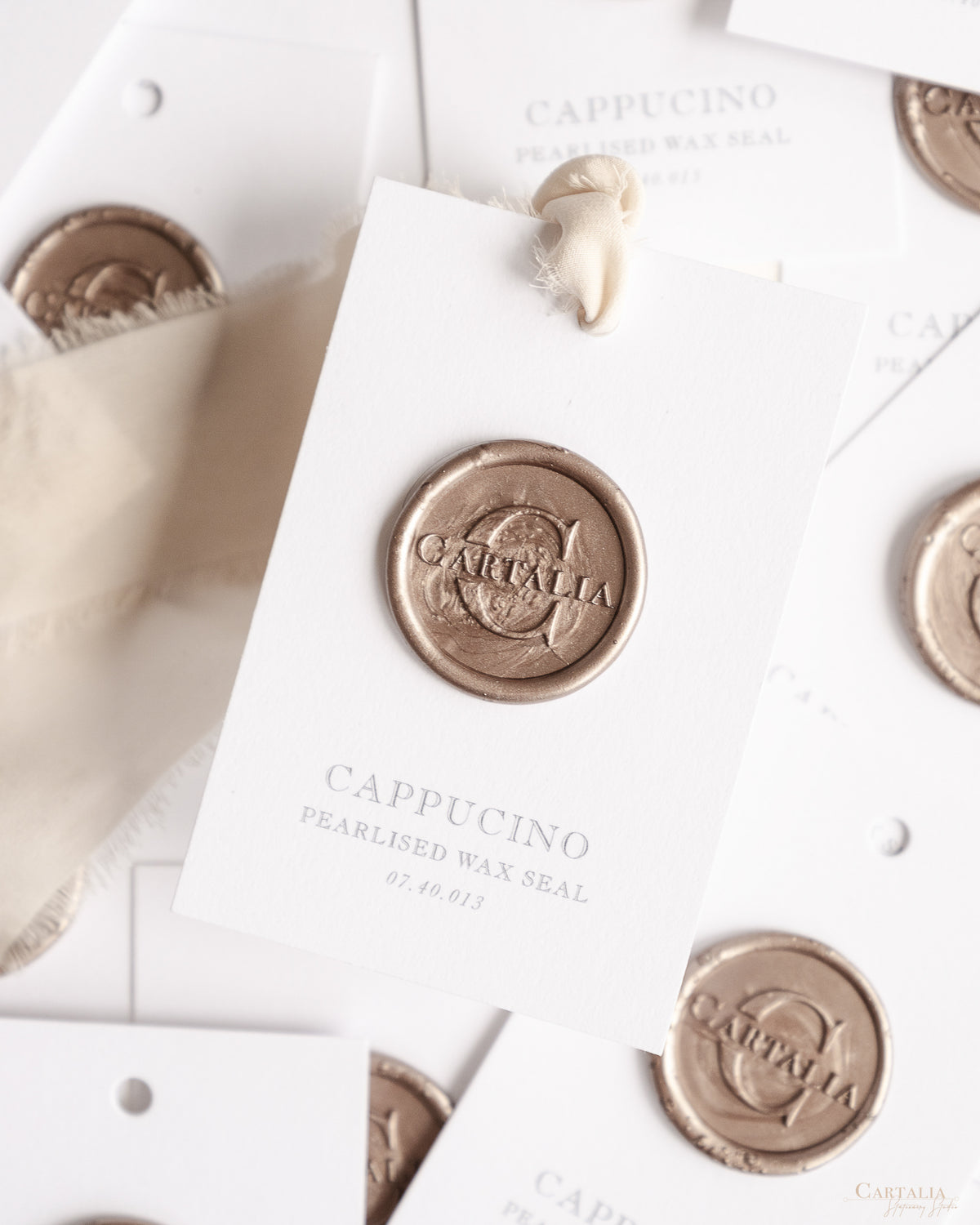 Wax Seal Stamp in Cappucino Pearlised