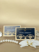 Golden Art Deco Great Gatsby Laser Cut Place Card