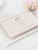 The Blush and Cream Collection Gatefold Luxury Set with RSVP included.