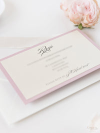 Vintage Rose RSVP / SAVE THE DATE / Extra Card with Envelope