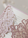 The Blush and Cream Collection Gatefold Luxury Set with RSVP included.