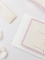 The Blush and Cream Collection Gatefold Luxury Set with RSVP included.