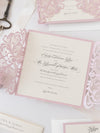 The Blush and Cream Collection Gatefold Luxury Set with RSVP included.