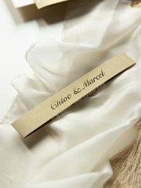 Romantic Ornamental Gate Laser Cut Wedding Invitation Set with RSVP and Personalised Belly Band
