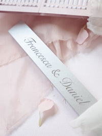 Bespoke Commission Illustration Venue Ornamental Gate Laser Cut Modern Square Wedding Invitation Die Cut Envelope + RSVP Card