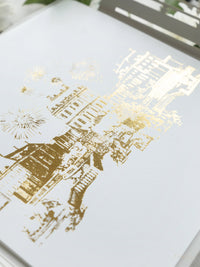 Your Own Venue Ornamental Gate Laser Cut  Foiled Venue Wedding Invitation