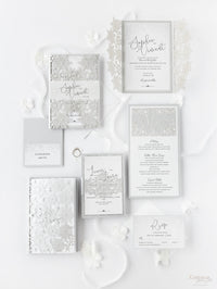 White Winter, Snowflake Place card