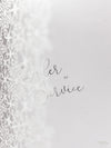 White Winter, a Snowflake Laser Cut Order of Service