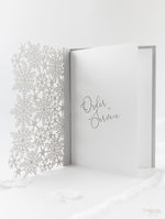 White Winter, a Snowflake Laser Cut Order of Service