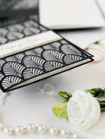 Luxury Glittering Art Deco 20s Gatsby Gate Laser cut Order of Service
