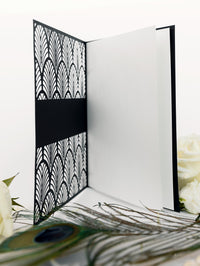 Luxury Glittering Art Deco 20s Gatsby Gate Laser cut Order of Service