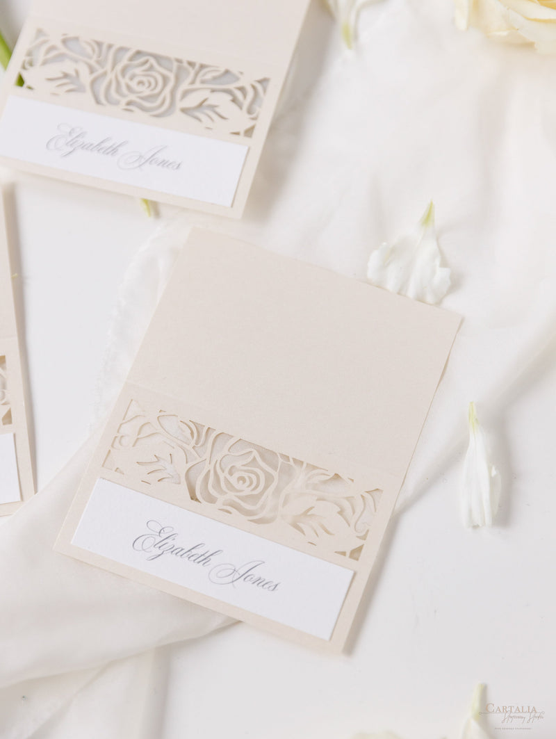 Classic Elegance Laser cut Place Card Cartalia